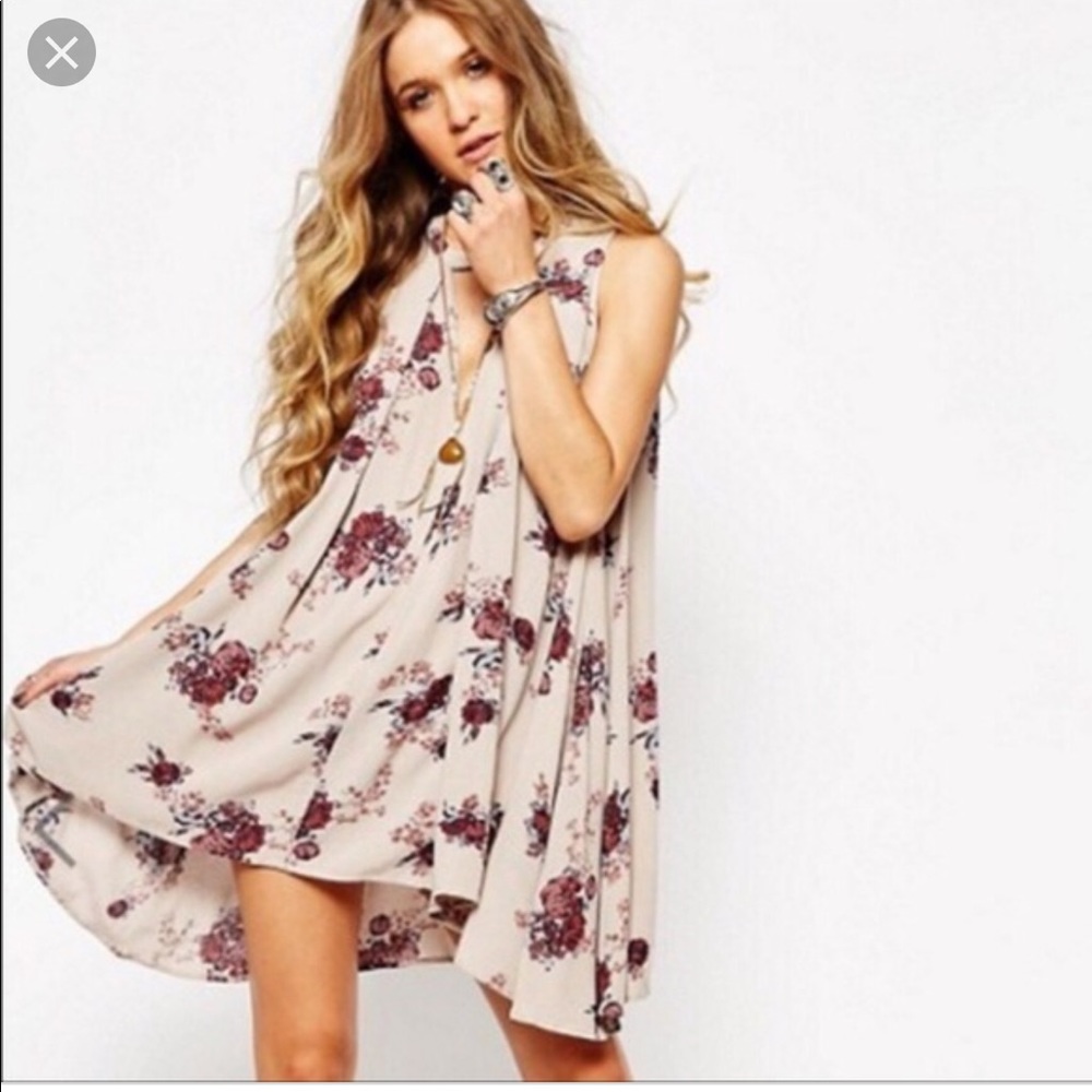 Free people tree swing tunic dress
